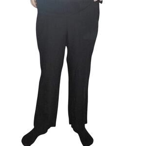 Len Ok Size XL (32x25) Black 100% Linen Straight Leg Pants Minimalist Coastal